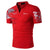 Men's Polo Shirt Golf Shirt Graphic Prints V Neck Outdoor Street Short Sleeves Print Clothing Sports Fashion Streetwear Designer - Evallys.com