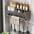 New Kitchen Storage Rack Seasoning Rack Wall-Mounted Condiment Multi-Functional Household kitchen organizer Storage Rack