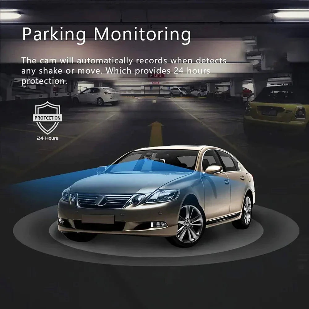 Dash Cam for Cars 4K Front and Rear Camera Car Dvr WIFI Car Camera for Vehicle Video Recorder Rear View Camera Parking Monitor - Evallys.com