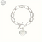 925 Sterling Silver Bracelets Fashion Cubic Peach Heart Pendant Chain Bracelet for Women Jewelry Anniversary Valentine's Day USA - Evallys.com