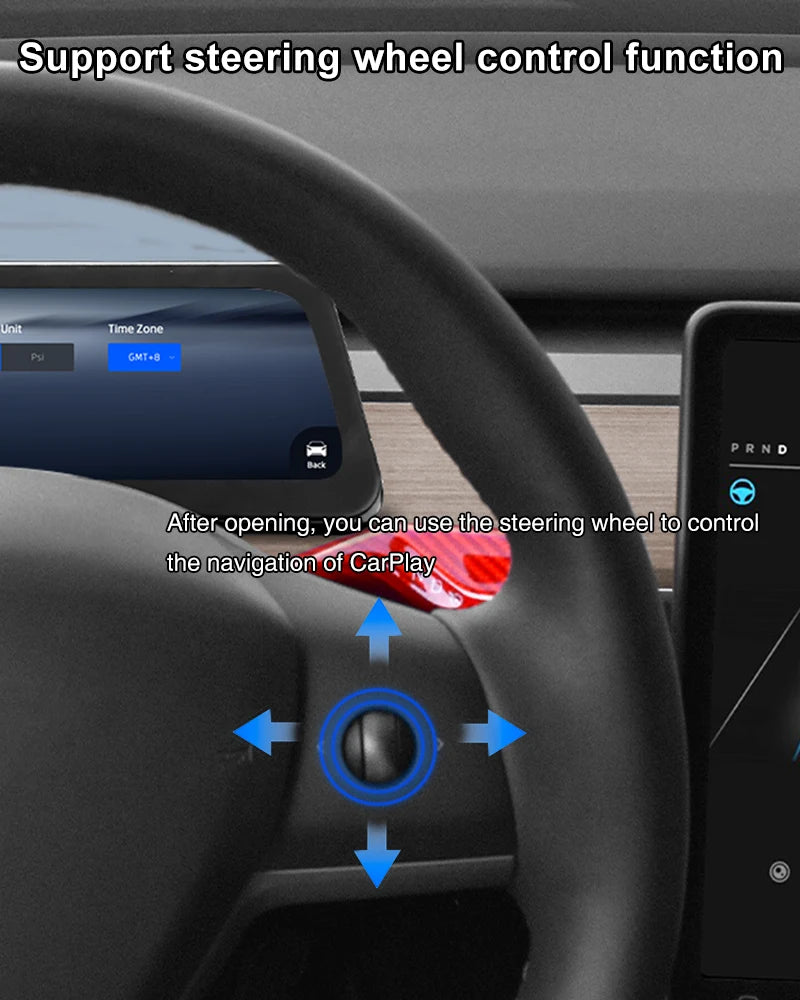 Onlysay Hud Head-Up Display Korean Support Wireless CarPlay OTA Update 9.6 Inch Instrument Display For Tesla Model 3 Y