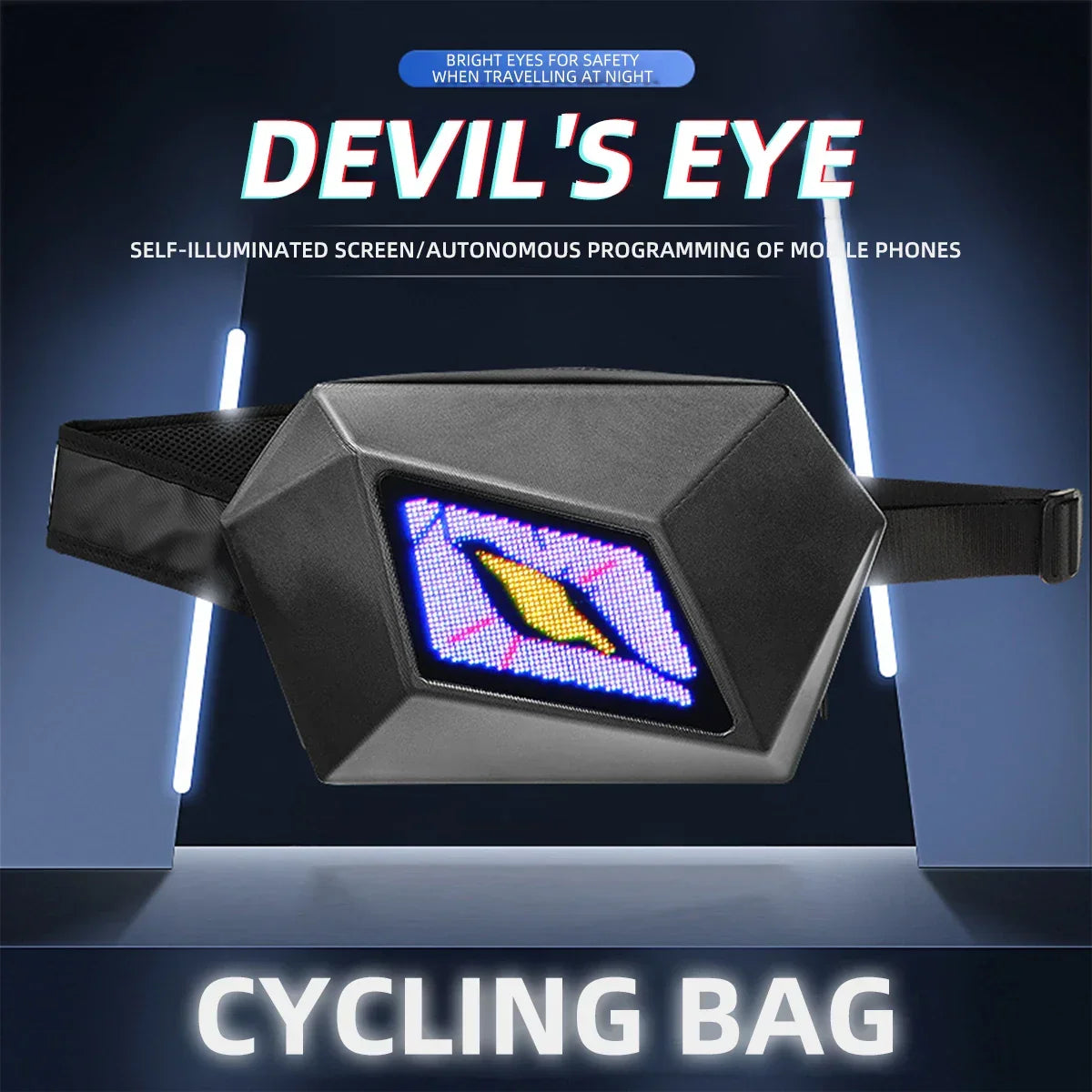Knight Hard Shell LED Backpack – DIY Cool Style Cycling & Travel Bag - Evallys.com