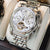 OLEVS Men's Watches Automatic Mechanical Business Wristwatch Waterproof Stainless Steel Strap Watch for Man Skeleton Calendar - Evallys.com