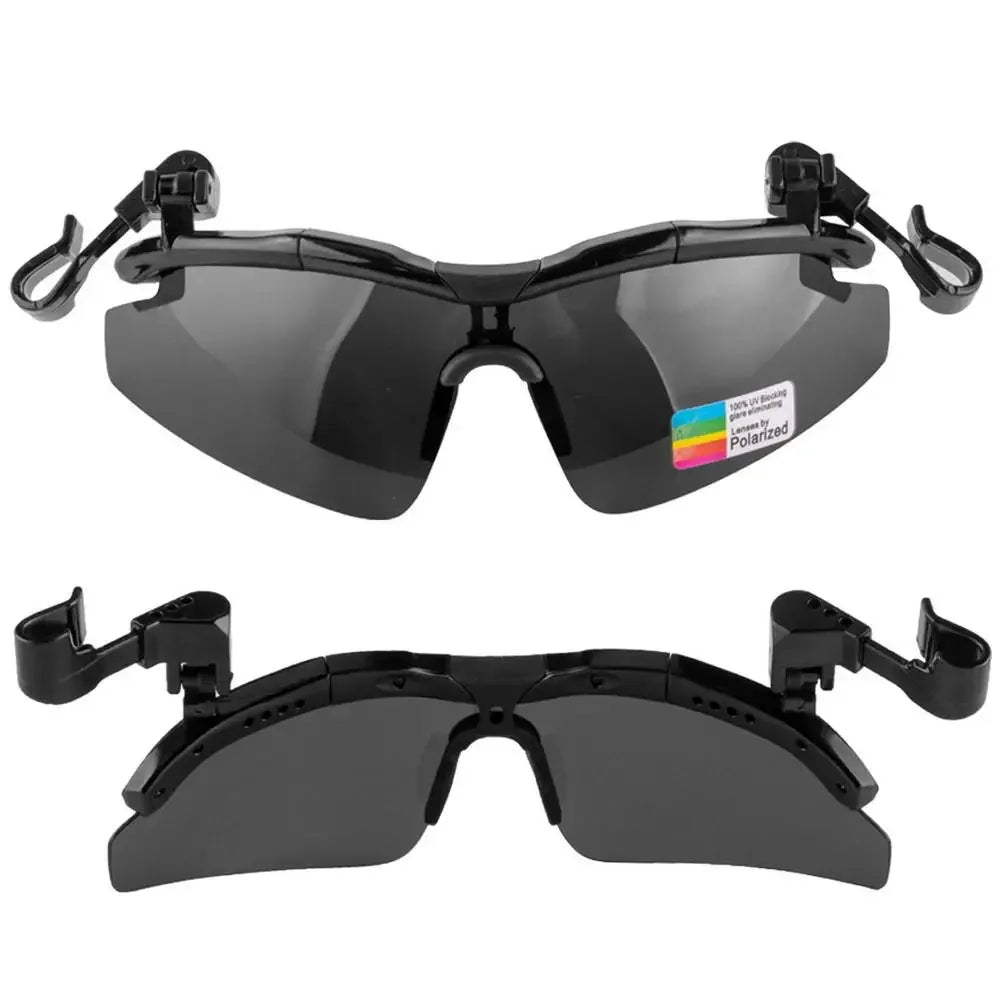 Adjustable Tac Outdoor Polarized Fishing Glasses Hat Visors Sport Clips Hat Clip On Sunglasses For Biking Hiking Golf Eyewear - Evallys.com