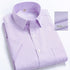 2022 Plus Size 8xL 7XL 6XL Men's Business Short Sleeve Fomal Shirts Man Striped Summer Work Dress Shirt Soft White - Evallys.com