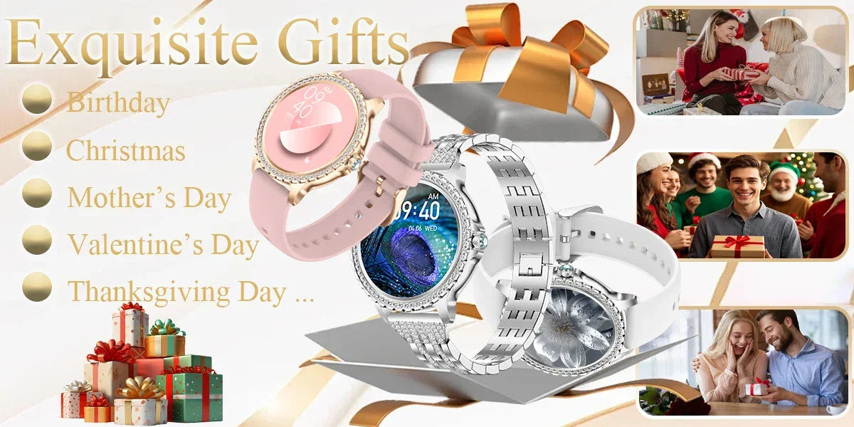 Smart Watch For women - 1.32" Touchscreen Fitness Tracker with Wireless Calls, Music Time Display, Step Counting - Evallys.com
