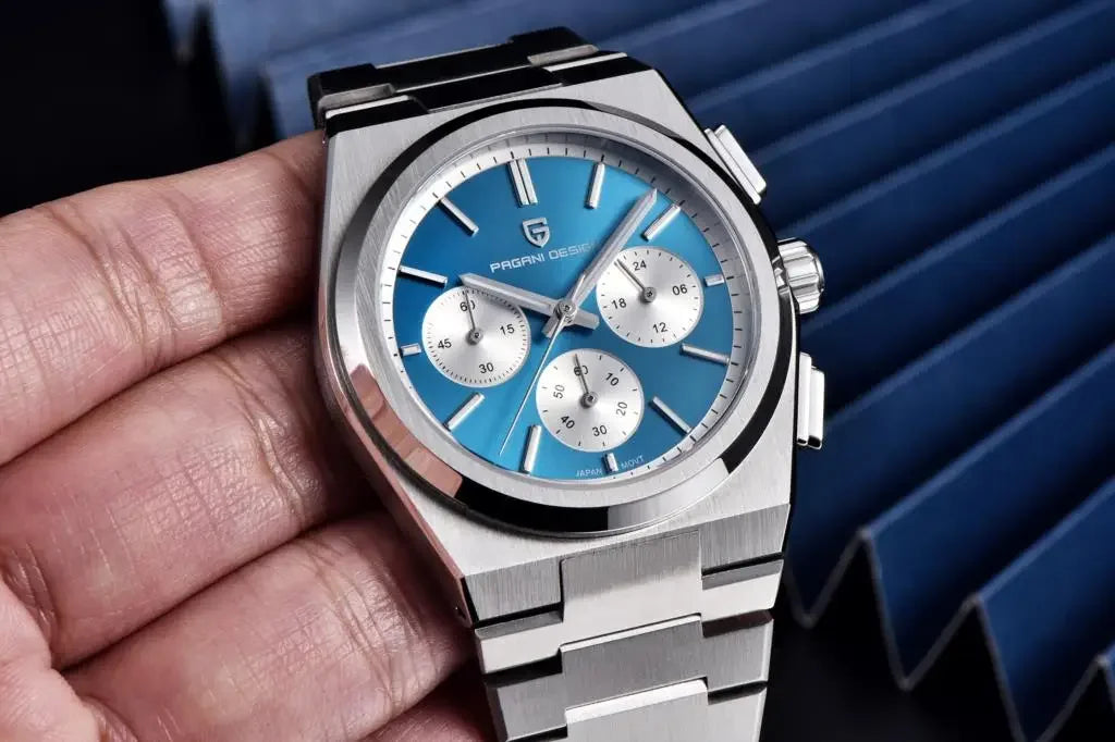 PAGANI DESIGN 2024 New Men Watches Quartz Business Watches VK63 Mens Clock Top Brand Luxury Watch Men Chronograph Watch for Men - Evallys.com