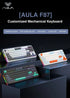 AULA F87 Pro Mechanical Keyboard 3 Mode 2.4G/USB/Bluetooth Tri Mode Wireless Gaming Keyboard 87 Key Hotswap RGB Gasket Keyboard - Evallys.com