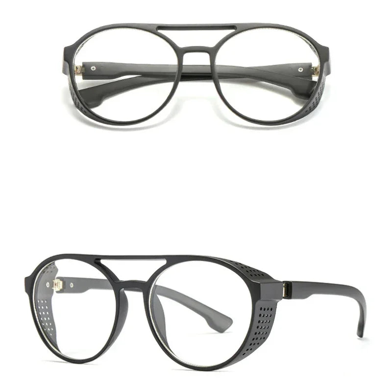 Men Fashion Round punk Sunglasses Women/Men 2022 Vintage Round Sun Glasses High Quality Brand Designer Sunglass de sol UV400 - Evallys.com