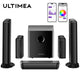 ULTIMEA 7.1 Surround Sound Bar with 2 Surround Speakers & 6.5" Subwoofer, Surround Sound System for TV with RGB, APP Control - Evallys.com