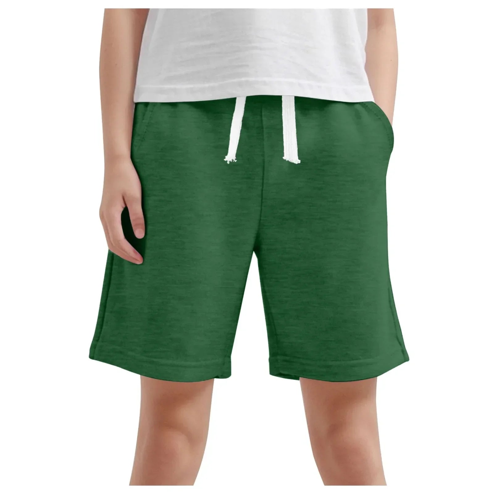 Toddler Summer Shorts Boys Shorts Comfortable Soft Breathable Pocket Drawstring Solid Color Shorts Shorts For Big Girls Size 16 - Evallys.com