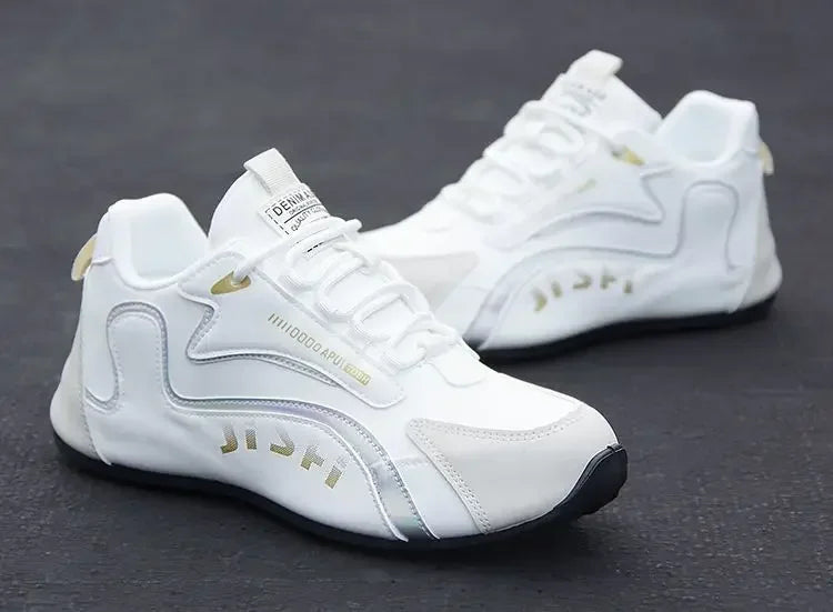 Men's PU Leather Waterproof Sneakers Casual Sports Shoes Men Lightweight Breathable Flat Non-slip Tenis Shoes Zapatillas Hombre - Evallys.com
