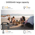 100W Portable Power Station 220V/110V Solar Generator Outdoor Emergency Mobile Power Bank 24000mAh LiFePO4 For Camping Power LED - Evallys.com