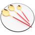48pcs Black Gold Cutlery Set Knife Fork Coffee Spoon Dinnerware Stainless Steel Tableware Flatware Western Kitchen Silverware