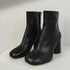 2024 Autumn Winter Soft Leather Split toe Tabi Women Ankle Boots Fashion Thick High heels Chunky Shoes Ins Style Short Booties - Evallys.com