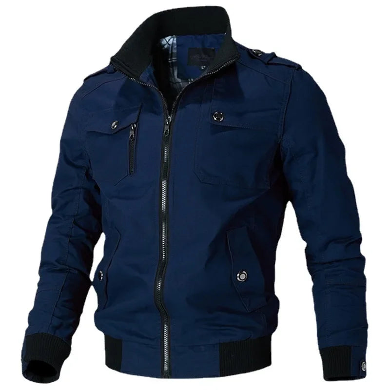 Autumn Winter Windbreaker Male Waterproof Field Jackets Hiking Camping Coat Casual Baseball Jacket Fishing Outerwear Man Clothes - Evallys.com