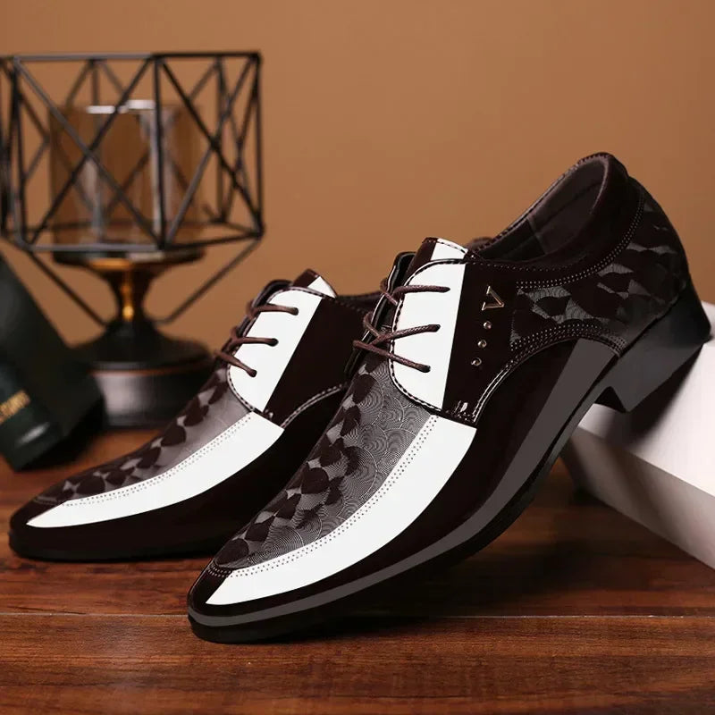 Leather Shoes for Men Business Dress Shoes Versatile Wedding Shoes Men Shoe Designer Loafers Men Zapatos Para Hombres 2025 - Evallys.com