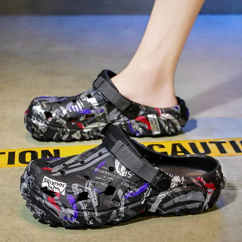Men’s Plus Size Garden Clogs – Outdoor Beach Sandals & Water Shoes - Evallys.com