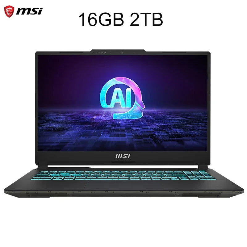 2024 MSI Cyborg 15 Gaming Laptop 15.6 Inch FHD 144Hz IPS Screen Netbook Intel Ultra7-155H 16GB 512GB RTX4060 Notebook Computer