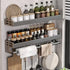New Kitchen Storage Rack Seasoning Rack Wall-Mounted Condiment Multi-Functional Household kitchen organizer Storage Rack