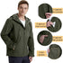 Men's Waterproof Softshell Tactical Jacket Winter Windproof Fleece Hoodie Jacket Outdoor Hiking Skiing Windbreaker Coat - Evallys.com