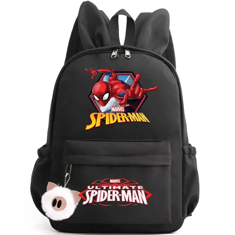 Spider Man Backpack for Girls Boys Teenager Children Rucksack Casual School Bags Travel Rabbit Ears Backpacks Mochila Travel Bag - Evallys.com