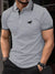 New Men's T-shirt Classic Short sleeved Polo Shirt Summer Top Casual T-shirt Button Lapel Super Large S-3XL Casual Polo Shirt - Evallys.com