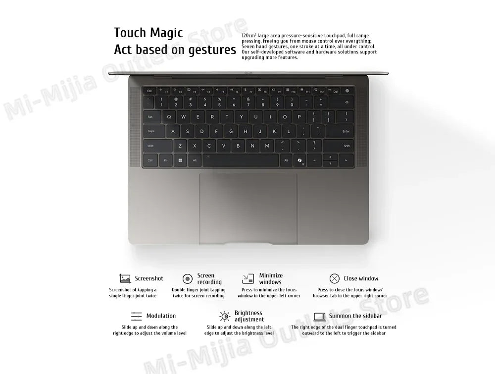 Honor MagicBook Art 14 Snapdragon Edition 1kg Ultra Thin Laptop X Elite 32G 1T 3.1K Eye Screen Notebook - Evallys.com