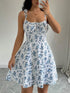 Women’s Summer Floral Spaghetti Strap Mini Dress – Beach Sundress 2025 - Evallys.com