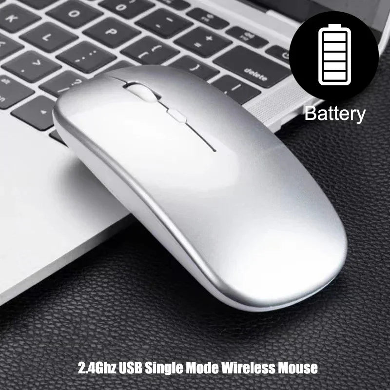 2.4Ghz Wireless Gaming Mouse Single Mode Battery Mouse With USB Receiver For PC Laptop Notebook Adjustable DPI Home&Office Mice - Evallys.com