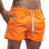 Mens Swim Trunks with Mesh Lining Side Pockets Solid Beach Shorts Quick Dry Lightweight Drawstring Board Shorts Summer Swimwear - Evallys.com