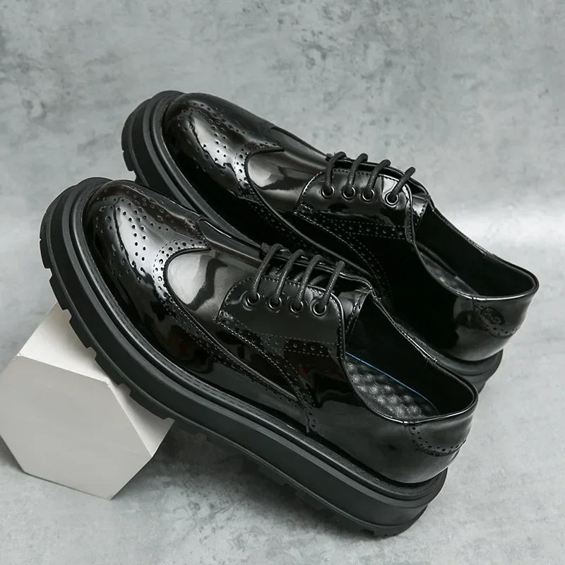 Green Patent Leather Oxford Shoes – Men’s Formal Business Dress Shoes - Evallys.com