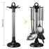 Kitchen Rotary Storage Rack Rotatable Kitchenware Organizer Hooks Spatula Spoon Knife Storage cabinet Kitchen Accessories