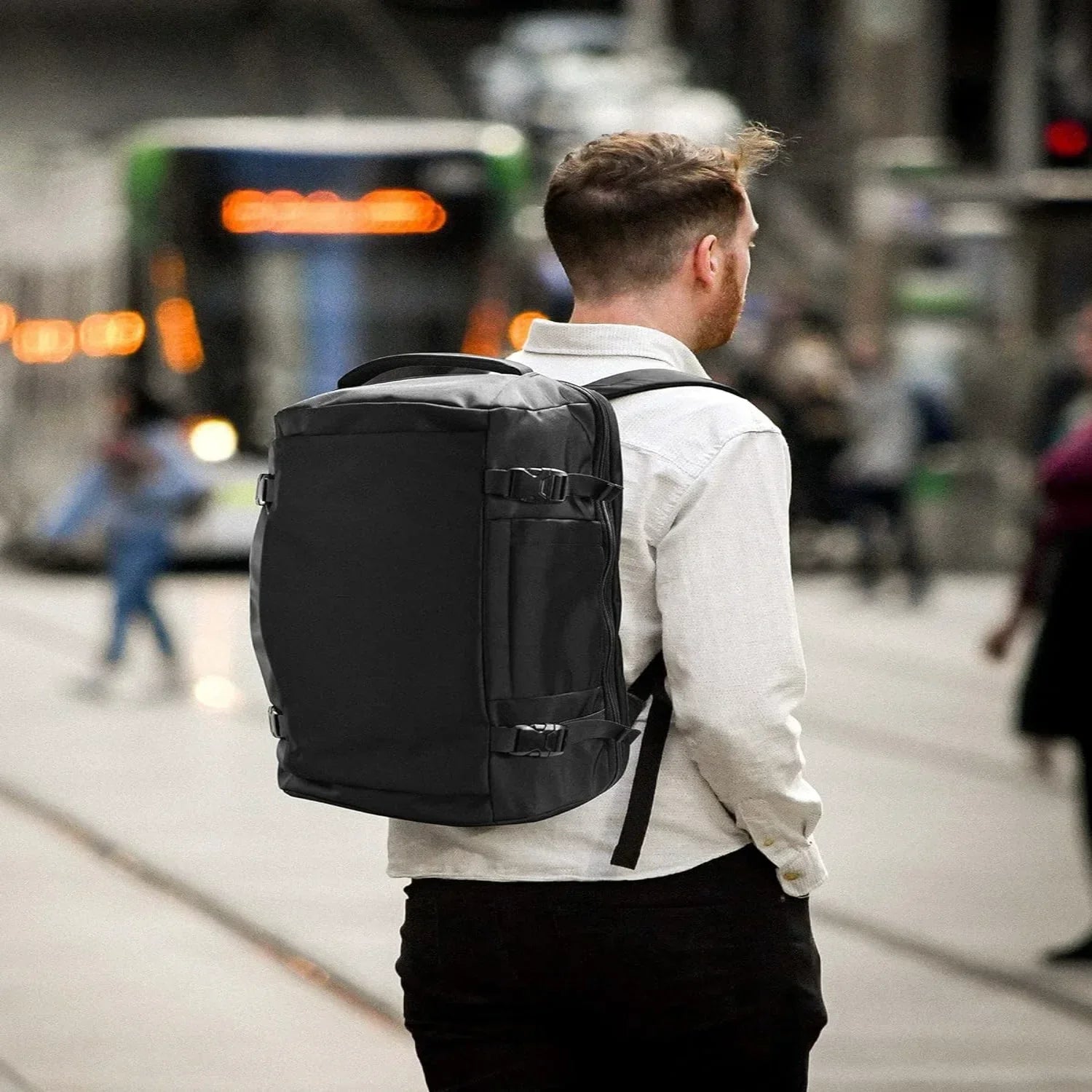 tomtoc Travel Backpack 40L, TSA Friendly Carry-on Luggage, Water-resistant Daypack Fits 17.3