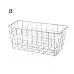 Punch-free Kitchen Cabinet Door Storage Box Iron Rack Wall-mounted Cabinet Plastic Wrap Rack Bathroom Refrigerator Rack
