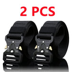 2pcs Versatile Men's Tactical Belts - Durable, Adjustable Design - for Outdoor Hunting & Sports Enthusiasts - Evallys.com