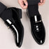 Men’s Formal Dress Loafers – Patent Leather Slip-On Business Shoes - Evallys.com