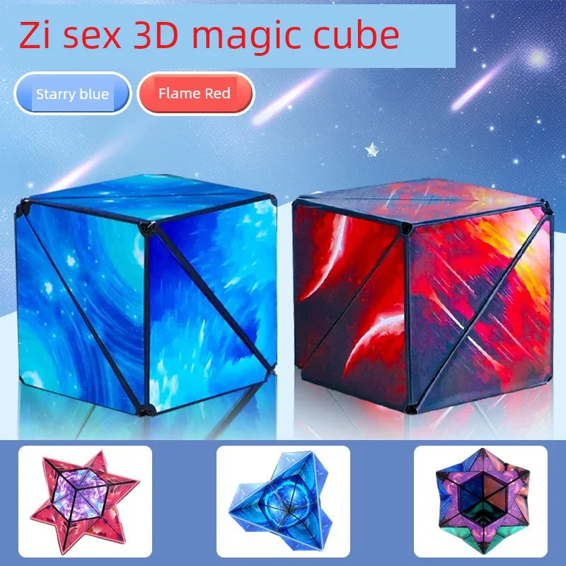 Variety Magnetic Cube Infinite Flip Deformation 3D Geometric Three-Dimensional Thinking Training Kids Educational Toy Boy - Evallys.com
