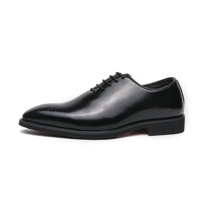Luxury Men’s Leather Oxford Shoes – Formal Wedding & Office Footwear - Evallys.com
