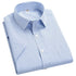 2022 Plus Size 8xL 7XL 6XL Men's Business Short Sleeve Fomal Shirts Man Striped Summer Work Dress Shirt Soft White - Evallys.com