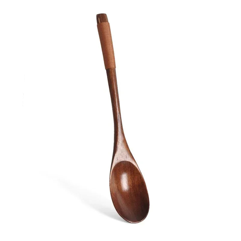 Japanese Wooden Spoon Fork Chopsticks Set Sushi Cutlery High Quality Eco-friendly Portable Tableware Set Kitchen Utensils Gifts