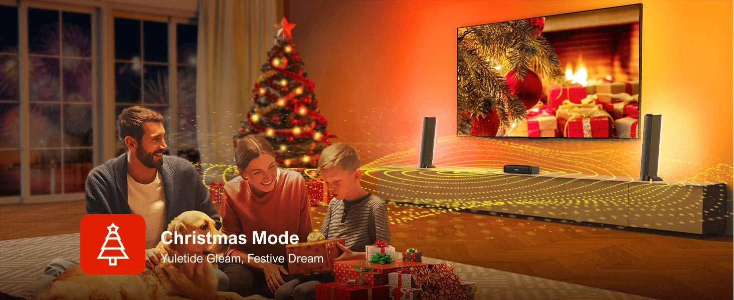 ULTIMEA 180W 5.0 Sound Bar for tv, PC SoundBar with RGB for Home Theater, Detachable Soundbar with App Control, HDMI-ARC/Opt/AUX - Evallys.com