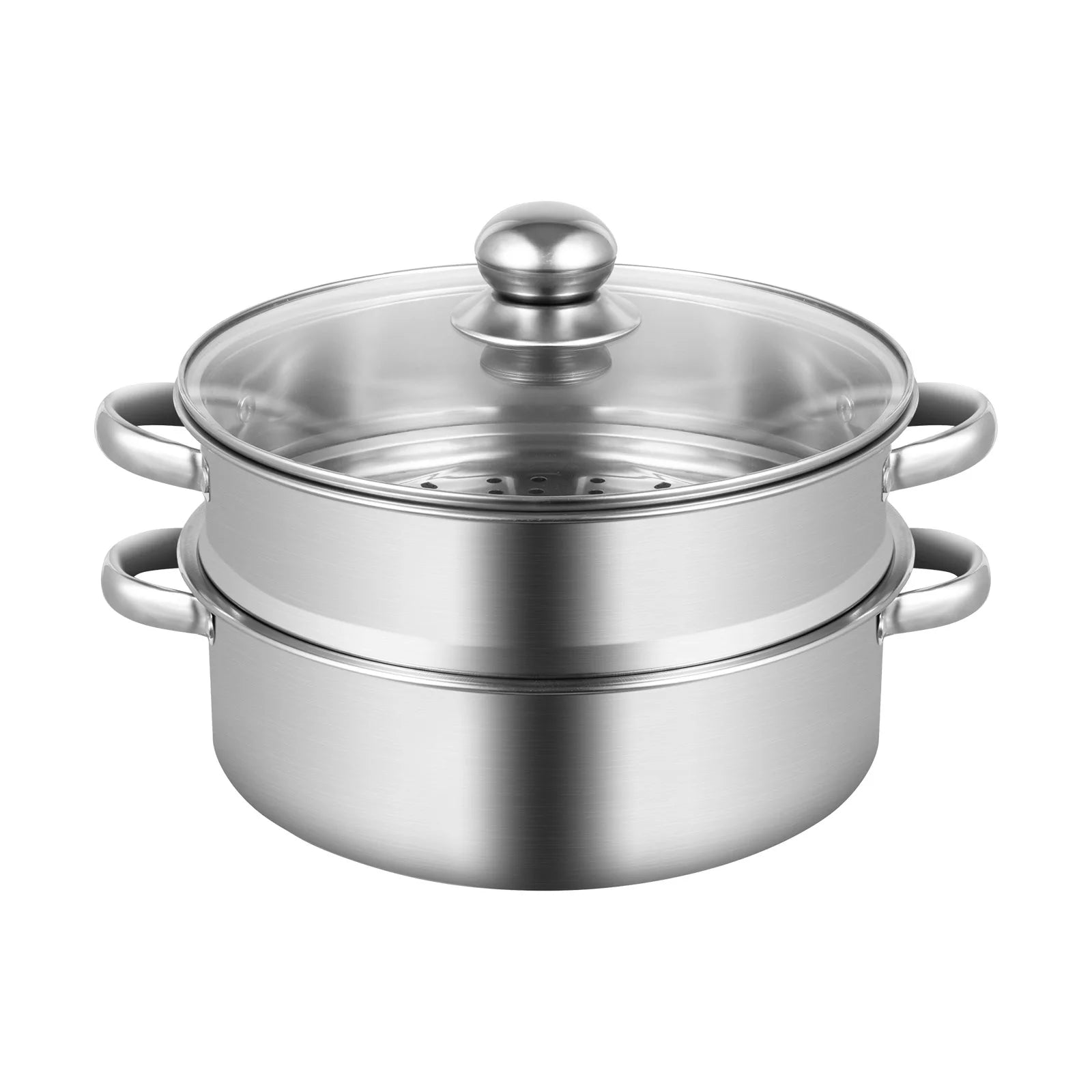 26CM 5 Tier Stainless Steel Steam Cooker Steamer Food Vegetable Pot Kitchen