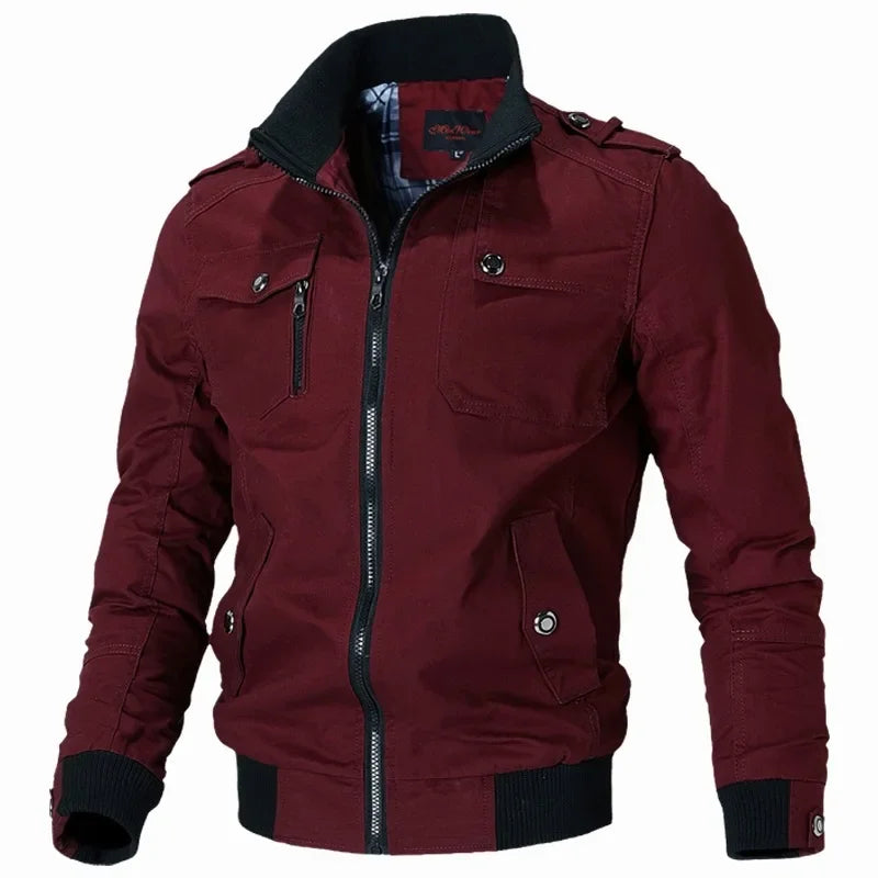 Autumn Winter Windbreaker Male Waterproof Field Jackets Hiking Camping Coat Casual Baseball Jacket Fishing Outerwear Man Clothes - Evallys.com