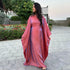 Eid Ramadan Batwing Butterfly Satin Abaya Dubai Luxury Muslim Kaftan Maxi Dress Women Kebaya Robe Caftan Marocain Femme Vestidos - Evallys.com