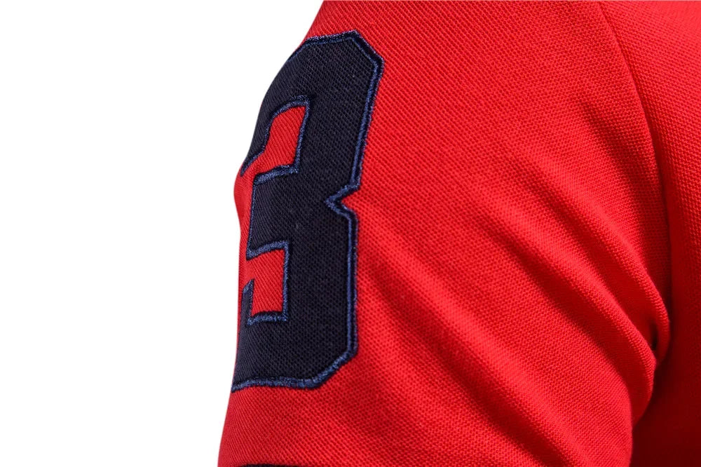 AIOPESON Embroidery 35% Cotton Polo Shirts for Men Casual Solid Color Slim Fit Mens Polos New Summer Fashion Brand Men Clothing - Evallys.com