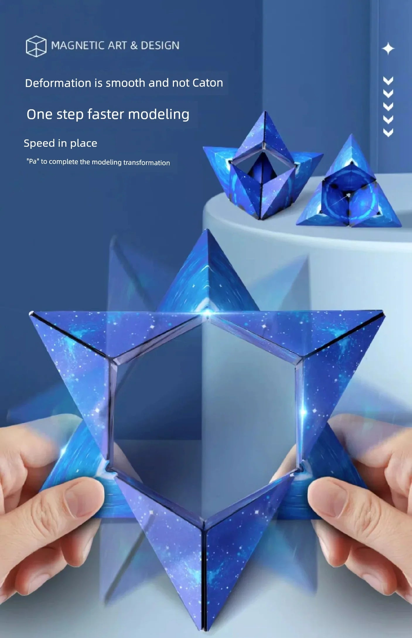 Variety Magnetic Cube Infinite Flip Deformation 3D Geometric Three-Dimensional Thinking Training Kids Educational Toy Boy - Evallys.com