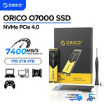 ORICO PCIe4.0 M.2 NVMe SSD PS5 Gaming 7400MB/S Internal Solid State Drive M Key 2280 SSD for Content Creators 1TB/2TB/4TB O7000 - Evallys.com