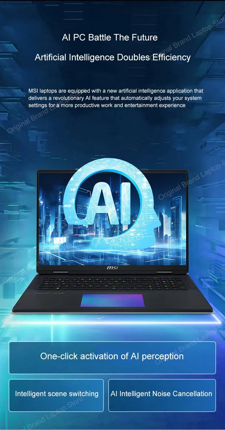 2024 MSI Titan 18 Ultra Gaming Laptop 18 Inch UHD 4K Mini LED 120Hz IPS Screen Notebook i9-14900HX 64GB 2TB RTX4080 Netbook PC - Evallys.com