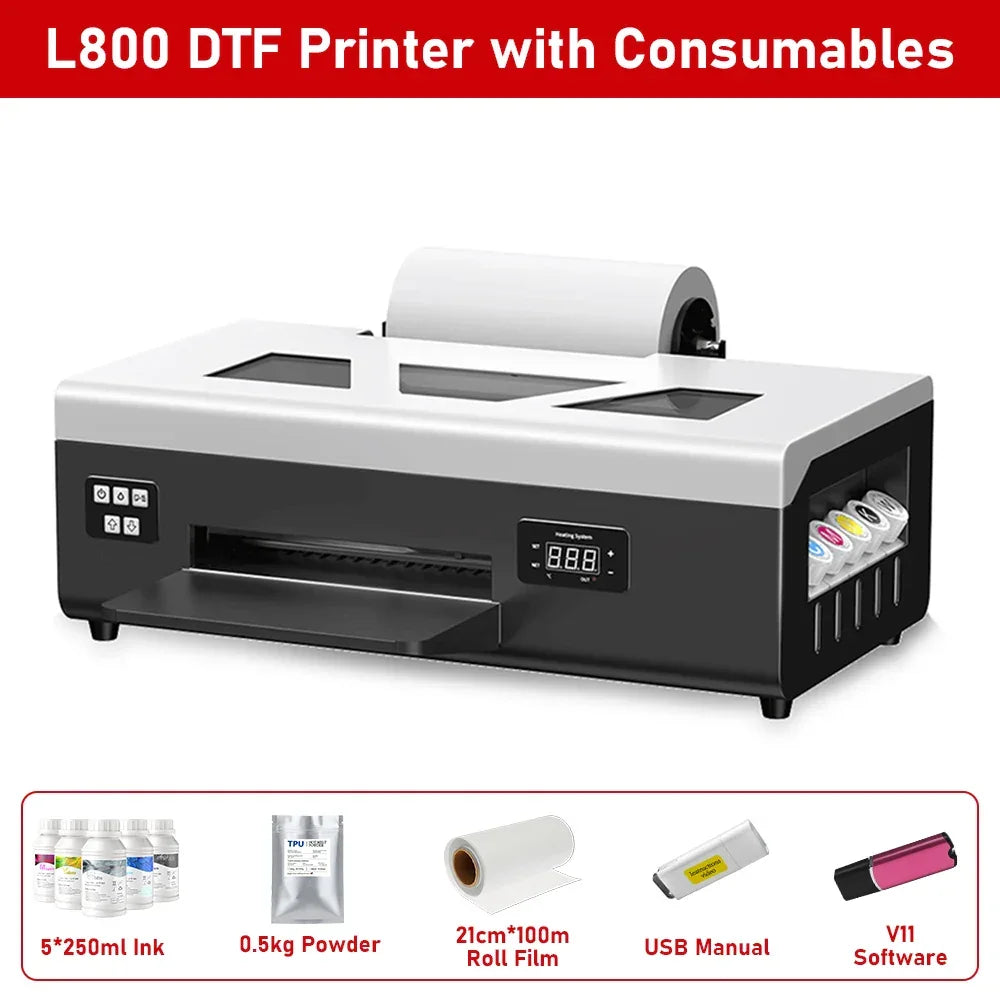 A4 DTF Printer for Epson L805 Direct to Film DTF Impresora Heat Transfer DTF Printer for Clothes Tshirt DTF Printing Machine - Evallys.com